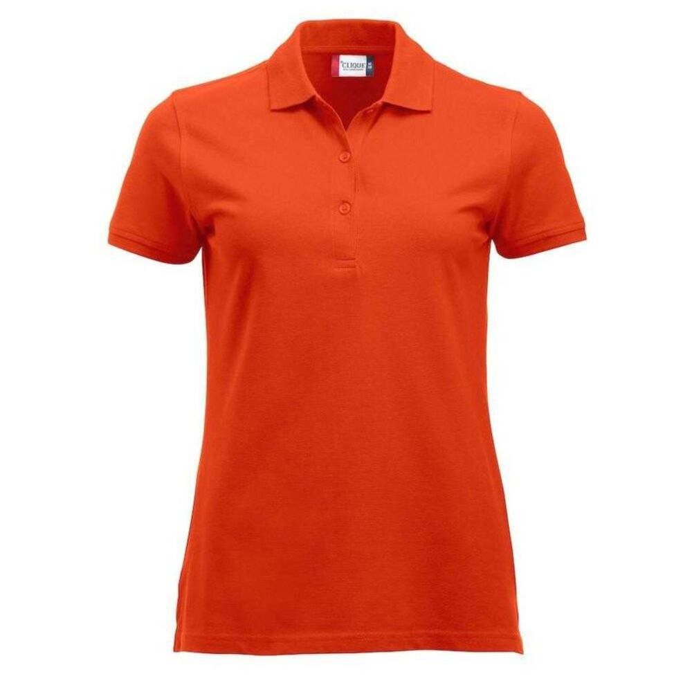 Clique Womens/Ladies Marion Polo Shirt / Blood Orange